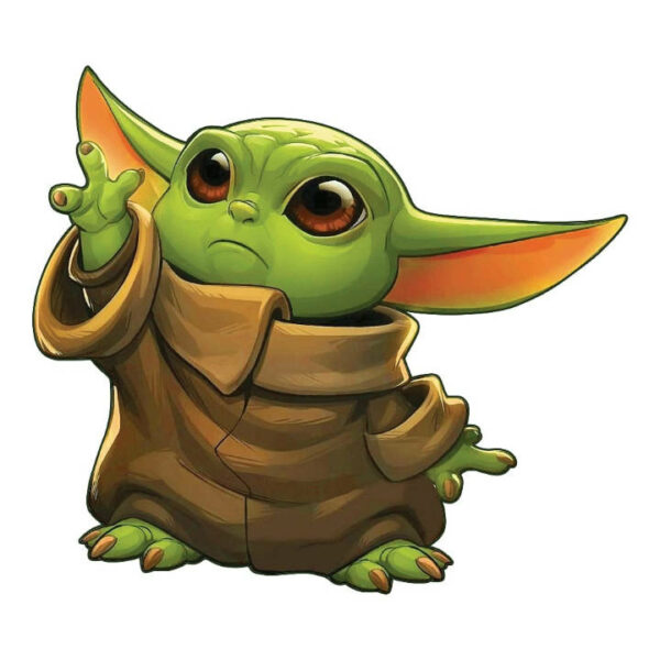 Drevené puzzle Baby Yoda alias Grogu